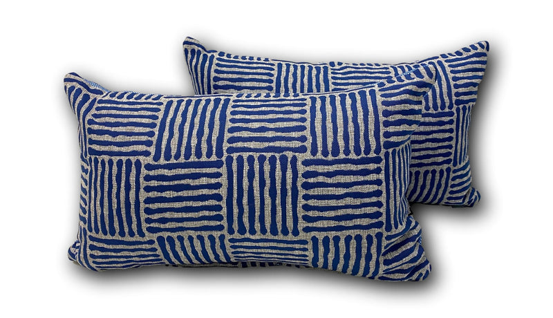 Mombassa in Cobalt Lumbar Pair