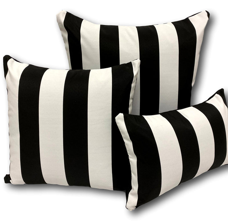 Cabana Luxe in Night Black - Tropique Cushions