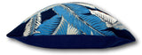 Aloha Palm in Sky Blue - Tropique Cushions