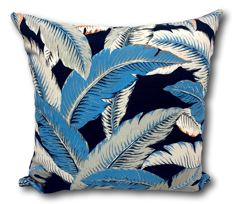 Aloha Palm in Sky Blue - Tropique Cushions