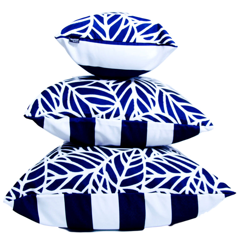 Tulum Poolside in Marine - Tropique Cushions