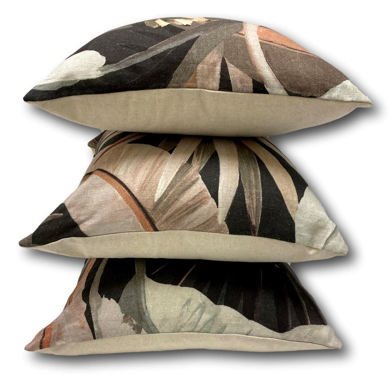 La Palma Sepia Boutique LINEN Collection - Tropique Cushions