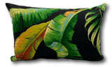 Palmiers Stripe in Night Lumbar - Tropique Cushions