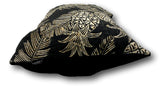 Pineapples in Noir Euro Lumbar - Tropique Cushions