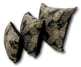 Pineapples in Noir Giant Cushion