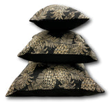 Pineapples in Noir Giant Cushion