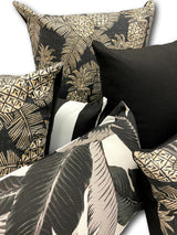 Pineapples in Noir Floor Cushion