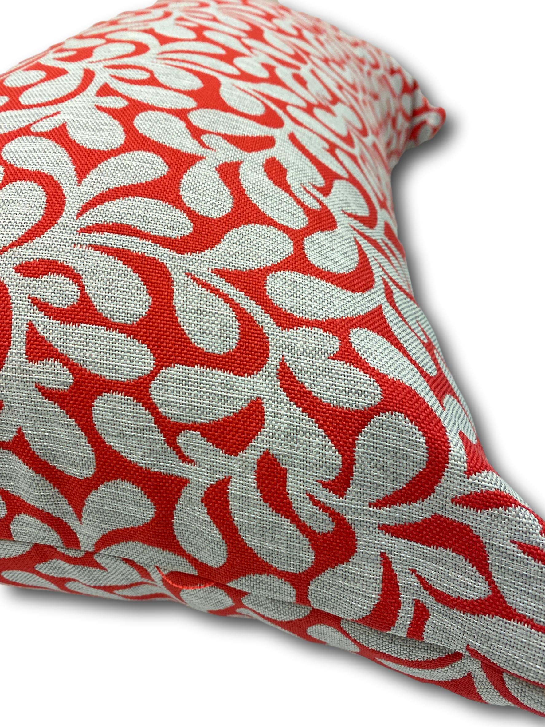 Hibiscus Red Sunlounger Cushion - Tropique Cushions