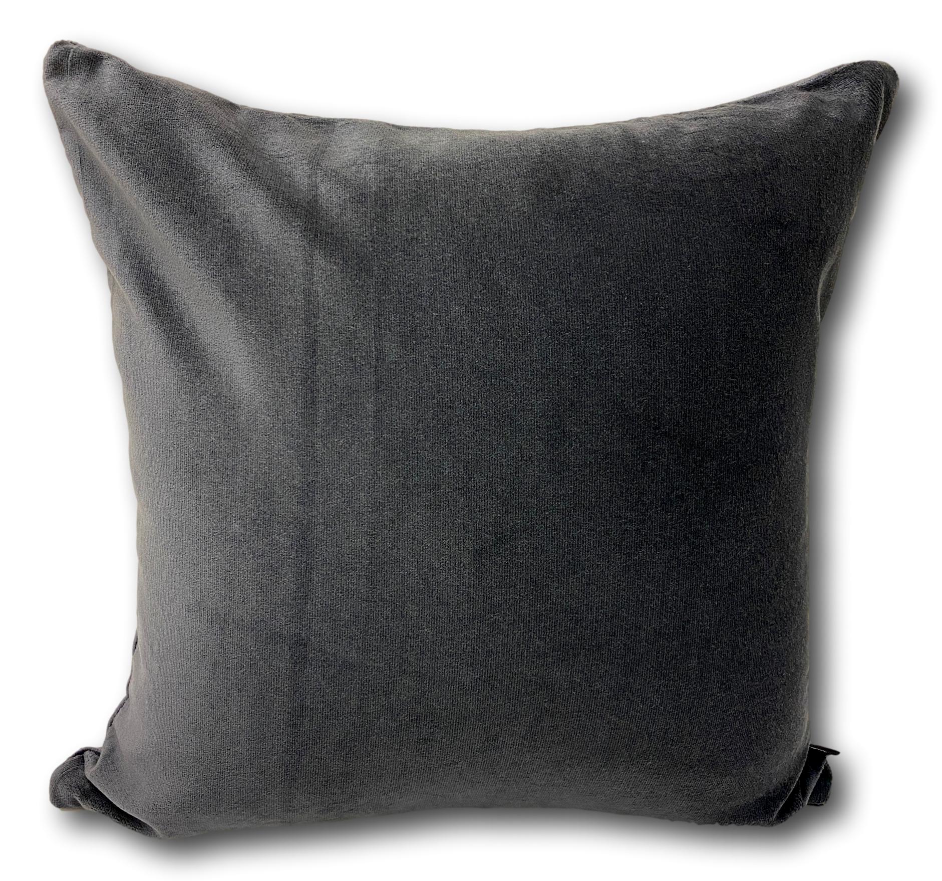 South Beach in Charcoal - Call to Order - Tropique Cushions