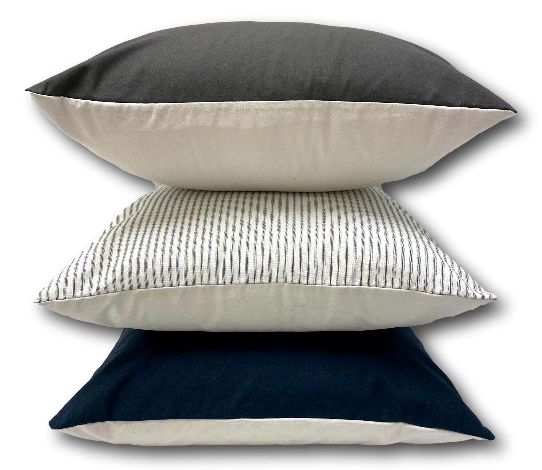Cotton in Navy Stripe