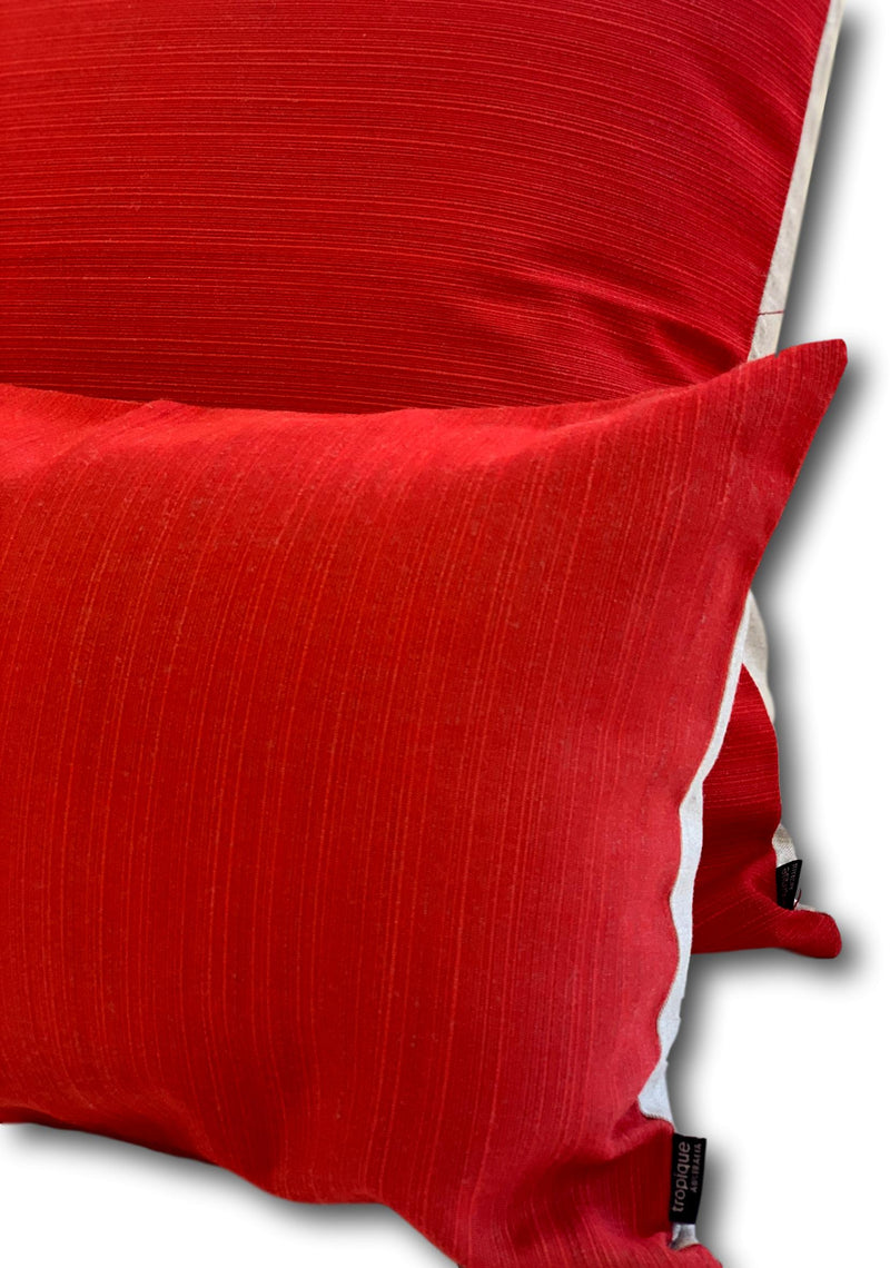 Sunbrella Dupione Crimson - Contact to Order - Tropique Cushions