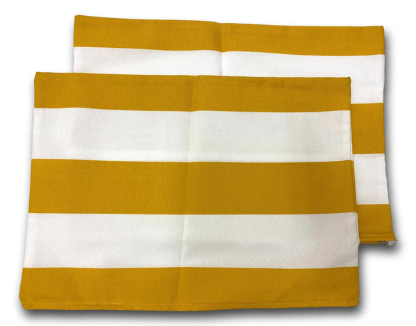 Cabana Stripe Canary 50cm x 30cm