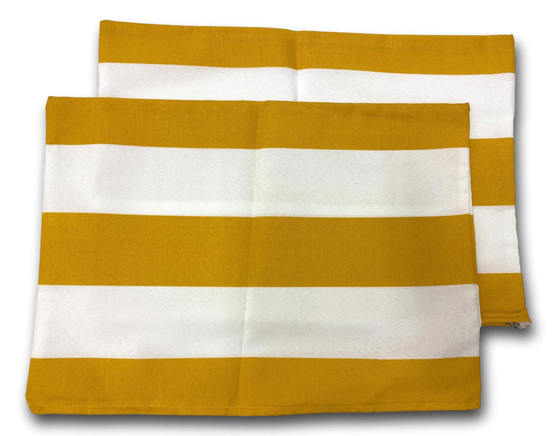 Cabana Stripe Canary 50cm x 30cm