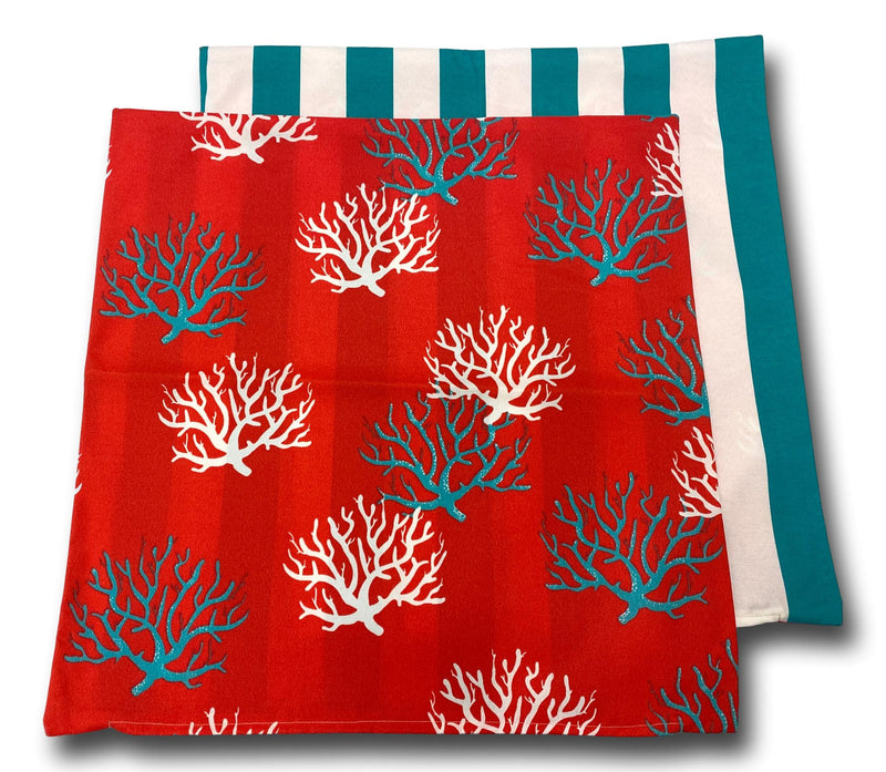 Coral Ocean Crimson 60cm x 60cm