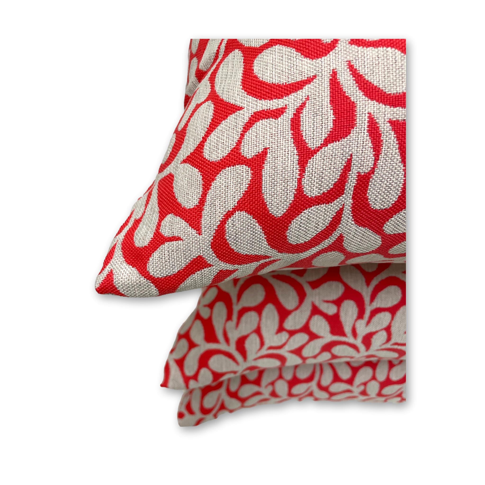 Hibiscus Red Sunlounger Cushion - Tropique Cushions
