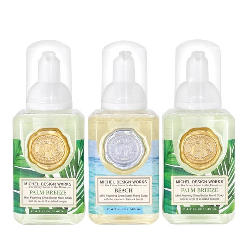 Foaming Hand Soap Trio Minis in Palm Breeze & Beach