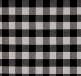 Sunbrella Onyx Black White Check Floor Cushion