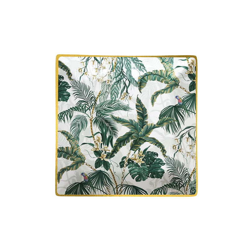 Square Ceramic Platter in Oasis