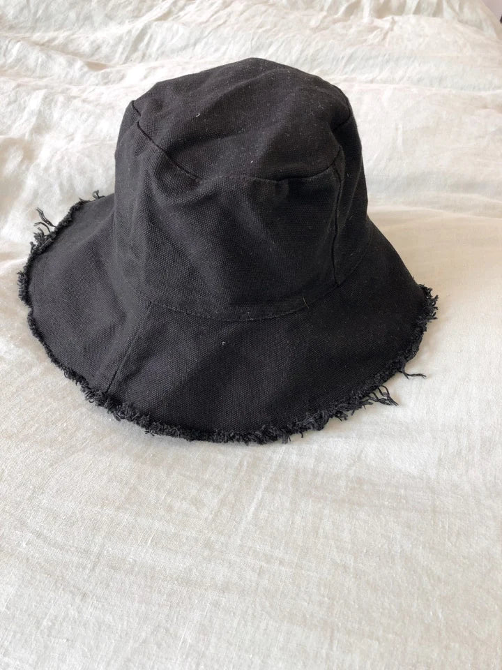 Salty Shadows Canvas Hat - Black