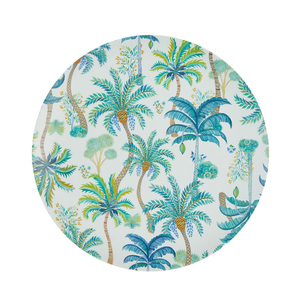 Melamine Plate Set Of Four in Vintage Palm White