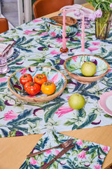 Linen Tablecloth Summer Bells