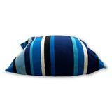 South Beach Sapphire Stripe Outdoor Velvet