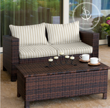 Sunbrella Shore Linen Seat Cushion
