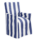 Chair Cover - Striped Blue