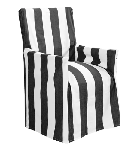 Chair Cover - Striped Black