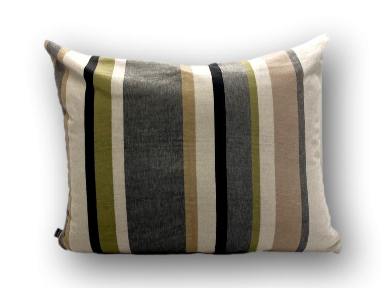 South Beach Stripe Outdoor Velvet Gilver - Made to Order