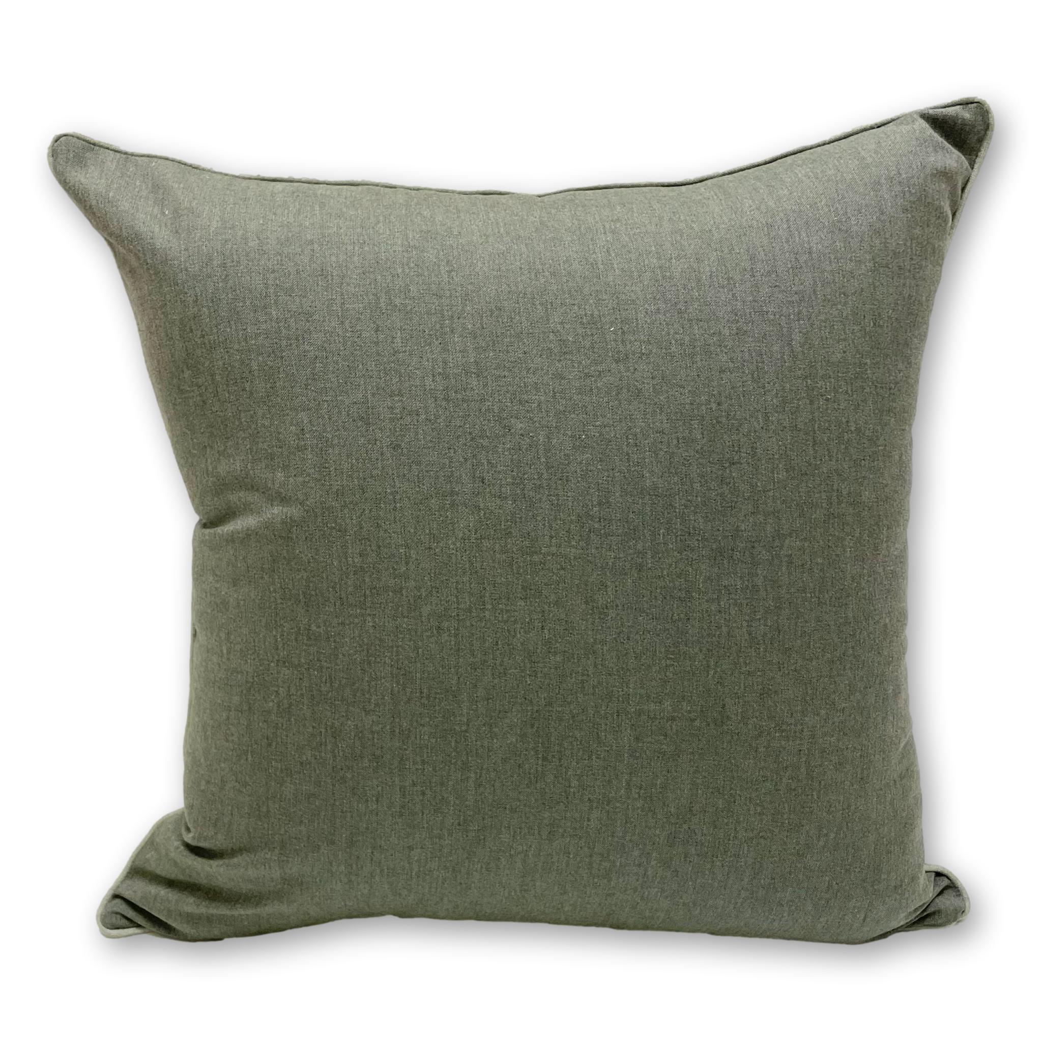 Sunbrella Cast in Sage with Piping