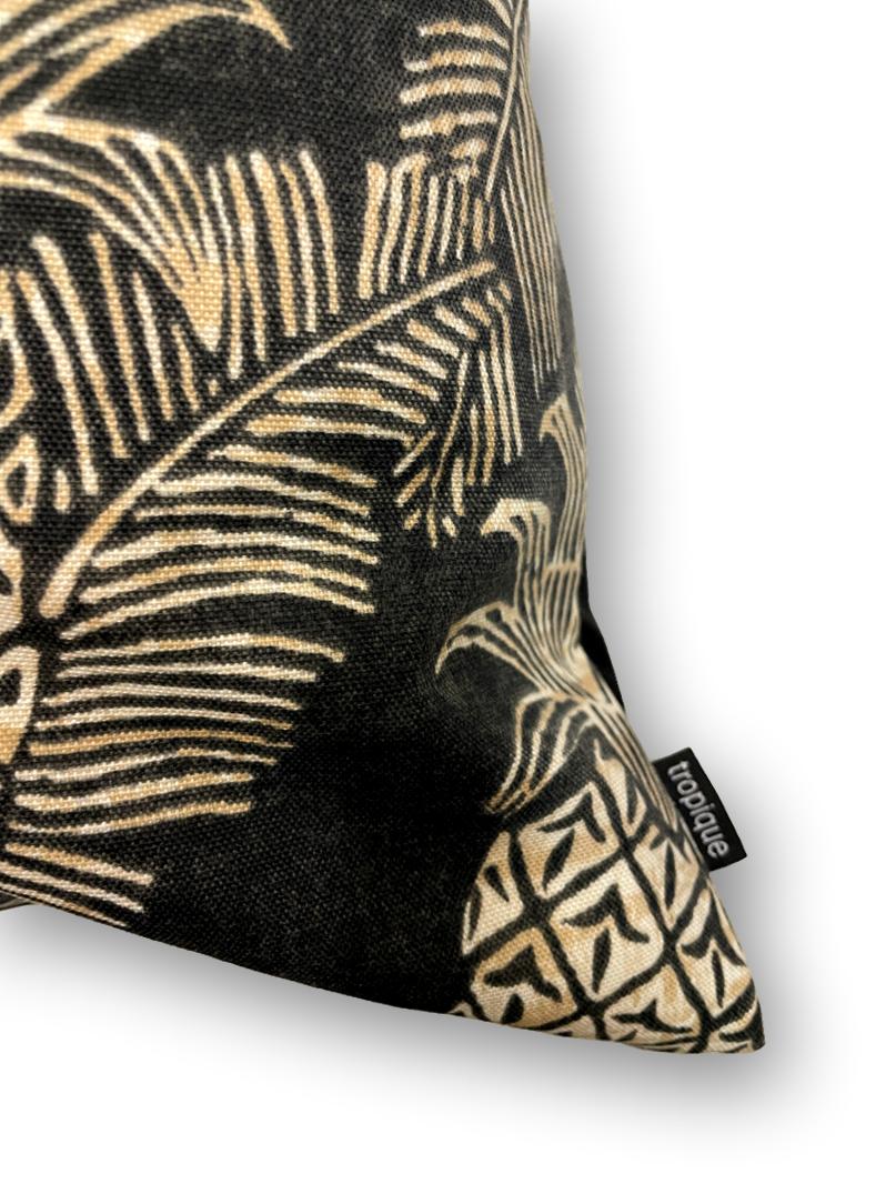 Pineapples in Noir Giant Cushion