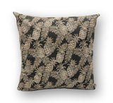 Pineapples in Noir Floor Cushion