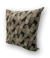 Pineapples in Noir Floor Cushion