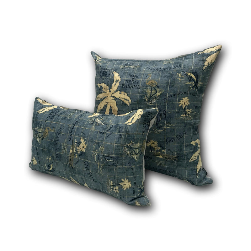 Tommy Bahama Couch Potato in Denim 50cm x 30cm