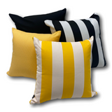 Cabana Luxe in Night Black - Tropique Cushions