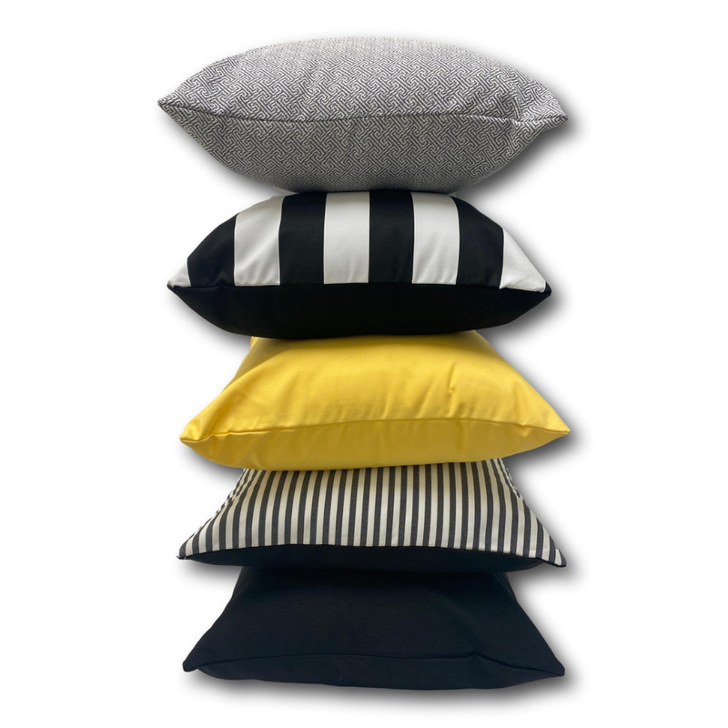 Cabana Luxe in Night Black - Tropique Cushions