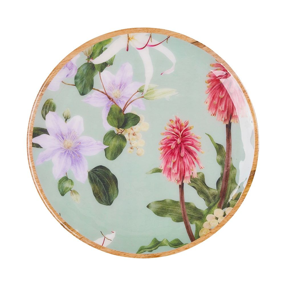 Mango Wood Platter in Sage- 35cm