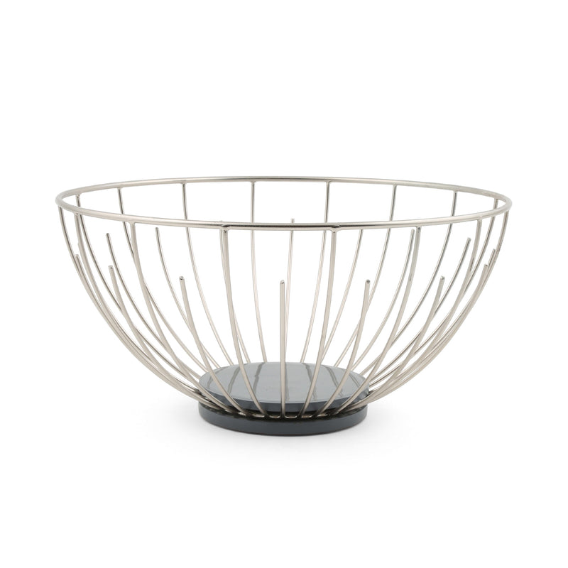 Grey Wood & Wire Bowl - Tropique Cushions