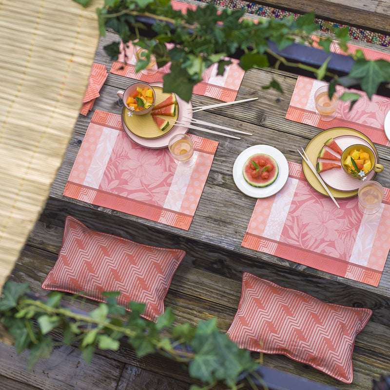 Le Jacquard Français Placemat Nature Urbaine Blush - Tropique Cushions