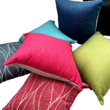 Palm Leaf in Peony - Tropique Cushions