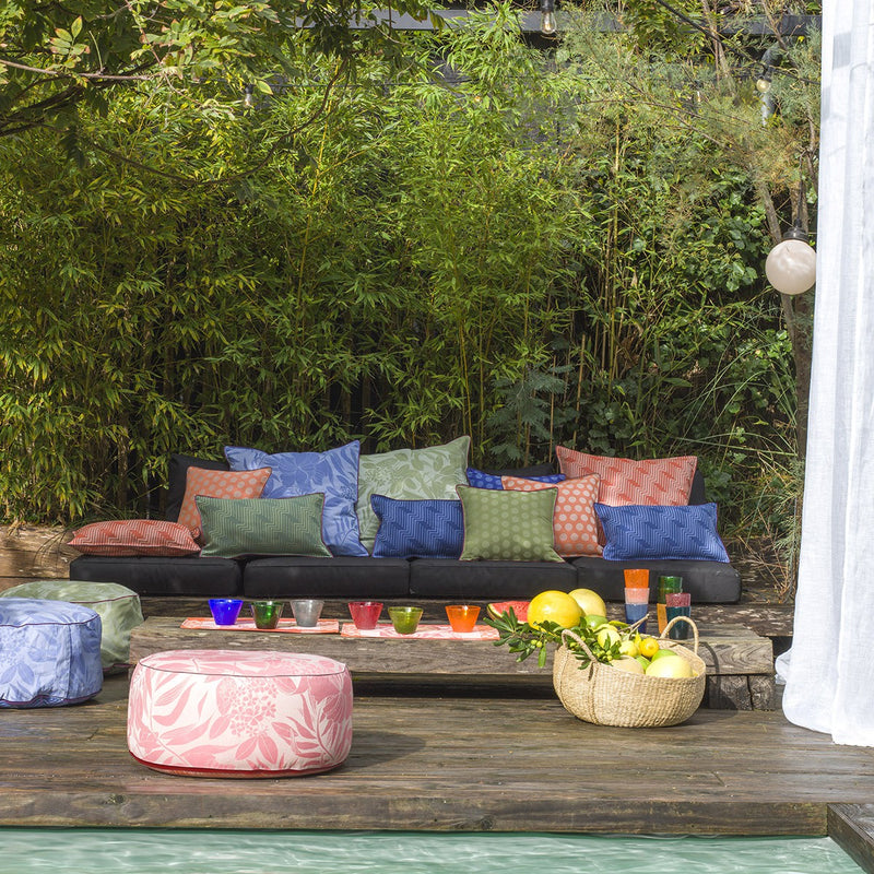 Le Jacquard Français Pouf Nature Urbaine 50 x 30cm - Tropique Cushions