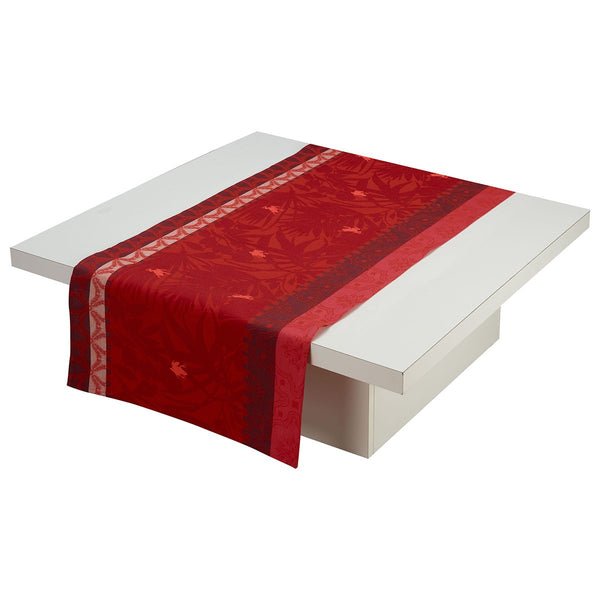 Le Jacquard Français Bahia Red Runner - Tropique Cushions